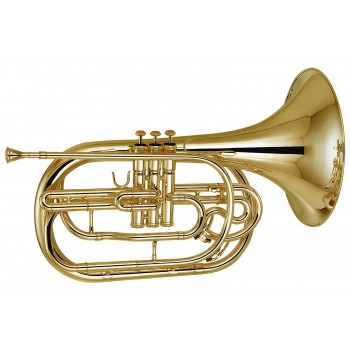 ZO Bb Marching French Horn -Yellow Brass w/ABS Case ZFHG-M300