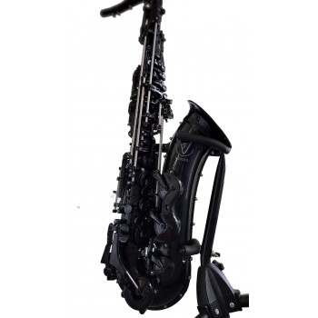 VIBRATO Bb TENOR SAXOPHONE - BLACK BODY-BLACK KEYS-BLACK PADS T1-BBB
