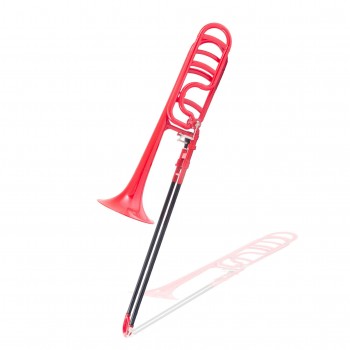 ZO (ZTB30) Bb/F Trombone - ABS Plastic - Matte Red w/Gig Bag Case