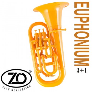 ZO 4/4 Bb/F Euphonium (Polycarbon) - 4 Piston Valves - Matte Orange