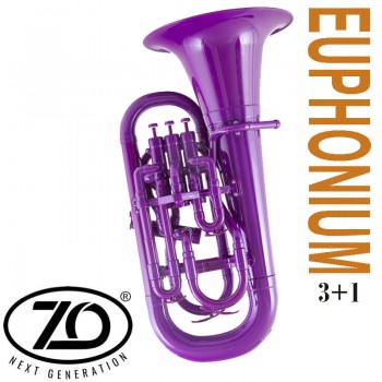ZO 4/4 Bb/F Euphonium (Polycarbon) - 4 Piston Valves - Matte Purple
