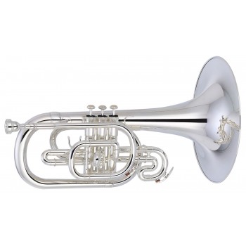 ZO Bb Marching Mellophone - Yellow Brass w/ABS Case ZMEG-M300