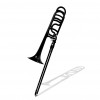 ZO (ZTB30) Bb/F Trombone - ABS Plastic - Matte Black w/Gig Bag Case