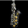 VIBRATO Bb TENOR SAXOPHONE - BLACK BODY-YELLOW KEYS-BLACK PADS T1-BYB