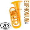 ZO 4/4 Bb/F Euphonium (Polycarbon) - 4 Piston Valves - Matte Orange