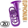 ZO 4/4 Bb/F Euphonium (Polycarbon) - 4 Piston Valves - Matte Purple