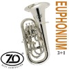 ZO 4/4 Bb/F Euphonium (Polycarbon) - 4 Piston Valves - Silver